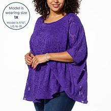 DG2 by Diane Gilman Jacquard Double Layer Top
