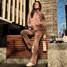 DG2 by Diane Gilman Knit Flex Pull-On Pintuck Bootcut Pant