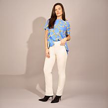 DG2 by Diane Gilman Luxe Touch Denim Straight-Leg Jean