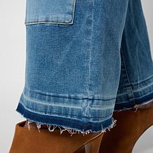 DG2 by Diane Gilman New Classic Stretch 2-Tone Wide Leg Jean