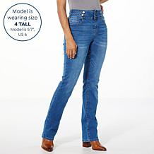 DG2 by Diane Gilman New Classic Stretch Baby Bootcut Tab Waist Jean