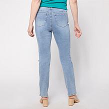 DG2 by Diane Gilman New Classic Stretch Denim 3D Embellished Jean