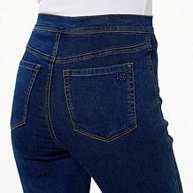 DG2 by Diane Gilman New Classic Stretch Denim Angled Seam Flare Jean
