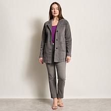 DG2 by Diane Gilman New Classic Stretch Denim City Coat