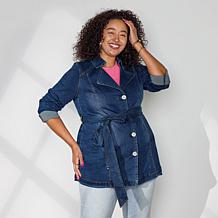 DG2 by Diane Gilman New Classic Stretch Denim City Jacket