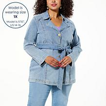 DG2 by Diane Gilman New Classic Stretch Denim City Jacket