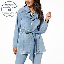 DG2 by Diane Gilman New Classic Stretch Denim City Jacket