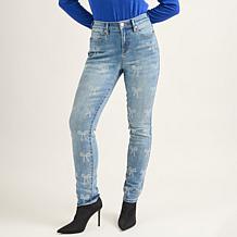 DG2 by Diane Gilman New Classic Stretch Denim Embellished Skinny Jean