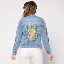 DG2 by Diane Gilman New Classic Stretch Denim Emerald Isle Jacket