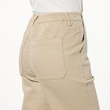 DG2 by Diane Gilman New Classic Stretch Denim Pull-On Wide-Leg Jean
