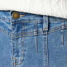 DG2 by Diane Gilman New Classic Stretch Denim Seamed Straight Leg Jean