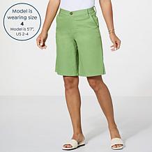 DG2 by Diane Gilman New Classic Stretch Denim Straight-Leg City Short