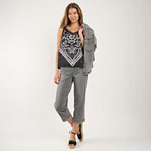 DG2 by Diane Gilman New Classic Stretch Denim Straight Leg Crop Jean