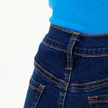 DG2 by Diane Gilman New Classic Stretch Denim Studded Bermuda Short