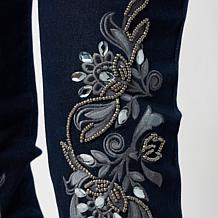 DG2 by Diane Gilman New Classic Stretch Embellished Skinny Jean