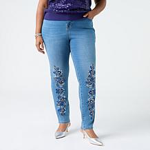 DG2 by Diane Gilman New Classic Stretch Embellished Skinny Jean