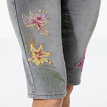 DG2 by Diane Gilman New Classic Stretch Embroidered Bermuda Short