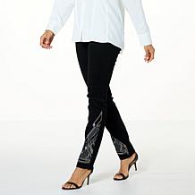 DG2 by Diane Gilman New Classic Stretch Embroidered Skinny Jean