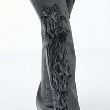 DG2 by Diane Gilman New Classic Stretch Embroidered Straight-Leg Jean