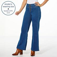 DG2 by Diane Gilman New Classic Stretch Pull-On Wide-Leg Jean