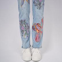 DG2 by Diane Gilman New Classic Stretch Sequin Baby Bootcut Jean