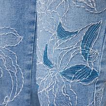 DG2 by Diane Gilman New Classic Stretch Sequin Embroidered Crop
