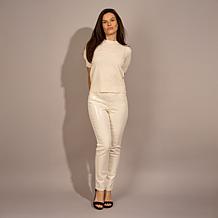 DG2 by Diane Gilman New Classic Stretch Sequin Straight-Leg Jean