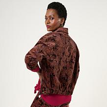 DG2 by Diane Gilman Printed Modern Bomber Jacket