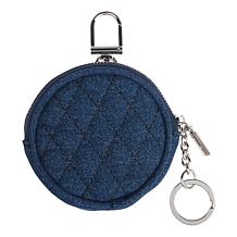DG2 by Diane Gilman Quilted Denim Coin Purse Keychain