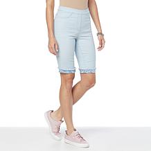 DG2 by Diane Gilman Reversible Twill Roll-Cuff Short