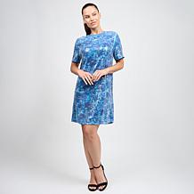 DG2 by Diane Gilman Sequin Knit Short-Sleeve T-shirt Dress