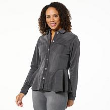 DG2 by Diane Gilman Soft & Sleek Fit-and-Flare Denim Jacket
