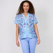 DG2 by
Diane Gilman SoftEase Curved Hem Mock-Neck Sweater Tunic