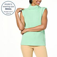 DG2 by Diane Gilman SoftEase Ribbed Knit Turtleneck Sweater