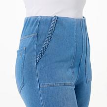 DG2 by Diane Gilman Superstretch Knit Denim Slim & Sleek Crop Jean