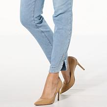 DG2 by Diane Gilman Virtual Stretch Denim Curved-Hem Ankle Jean