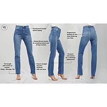 DG2 by Diane Gilman Virtual Stretch Denim Straight-Leg Jean
