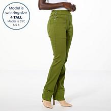 DG2 by Diane Gilman Virtual Stretch Denim Straight-Leg Pull-On Jean