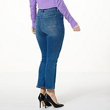 DG2 by Diane Gilman Virtual Stretch Embellished Kick Flare Crop Jean