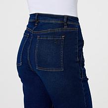 DG2 by Diane Gilman Virtual Stretch Faux Button Fly Bermuda Short