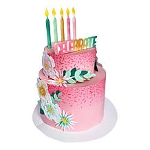 Diamond Press 3D Birthday Cake Stamp & Die Kit