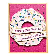 Diamond Press 3D Donut Box Stamp, Die & Stencil Kit