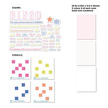 Diamond Press Bingo Card Stamp and Stencil Kit