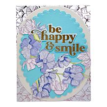 Diamond Press Birthday or Floral Cling Rubber Stamp Kit