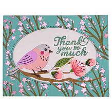 Diamond Press Cherry Blossom Stamp, Die & Stencil Kit