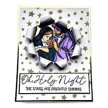 Diamond Press Christmas Reveal Stamp, Die and Stencil Set