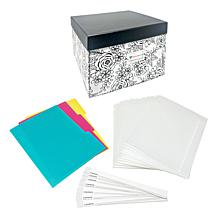 Diamond Press Holiday Storage Box with Dividers and Folders - 20514285