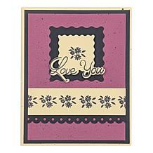 Diamond Press Flower Frames Stamp, Die & Stencil Kit