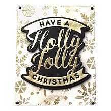 Diamond Press Happy Holidays Clear Texture Paste & Set of 6 Stencils