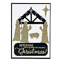 Diamond Press Holiday Faith Nativity Stamp and Die Kit
